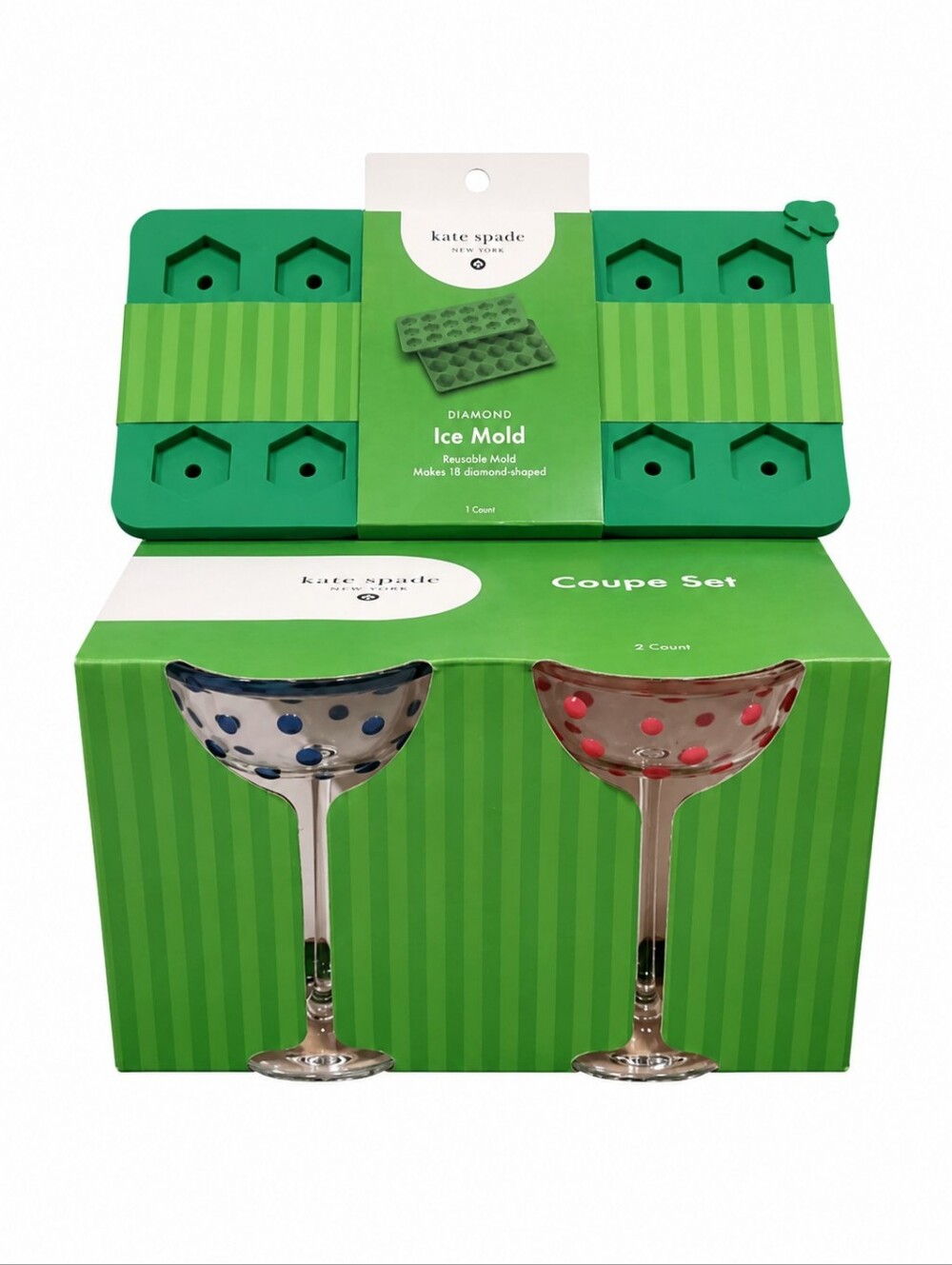 Kate Spade x Target Diamond Ice Mold & Coupe Set (2 pc) NWT